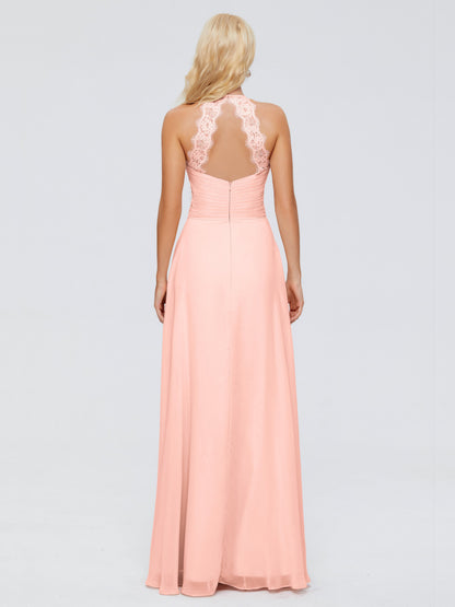 Arya Halter Chiffon Bridesmaid Dresses