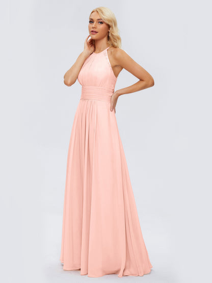 Arya Halter Chiffon Bridesmaid Dresses