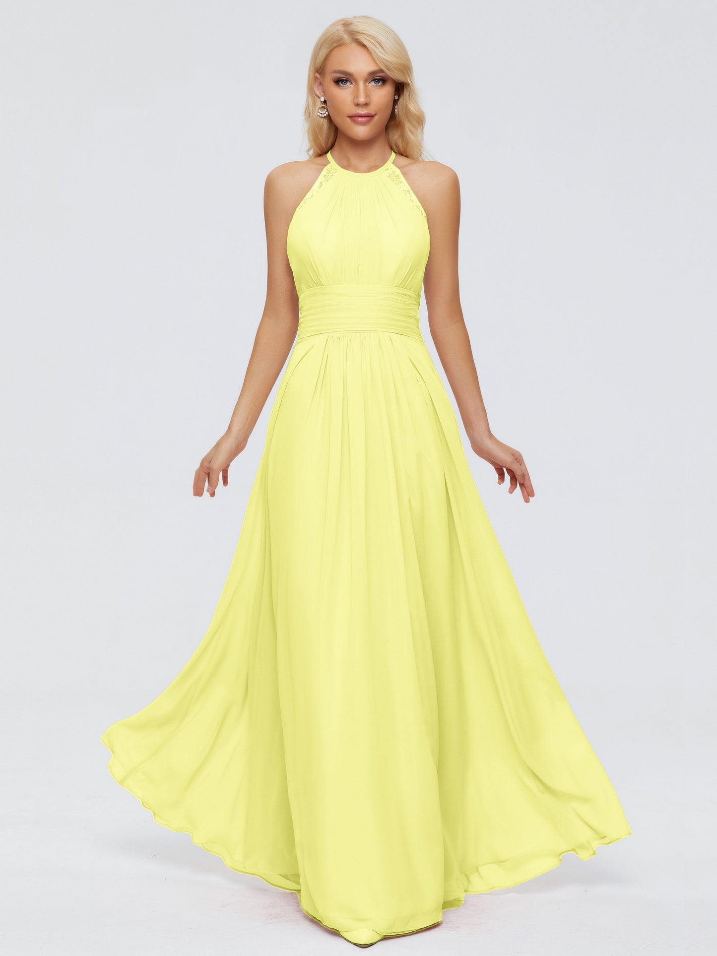 Arya Halter Chiffon Bridesmaid Dresses