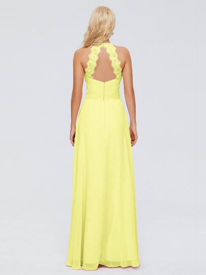 Arya Halter Chiffon Bridesmaid Dresses