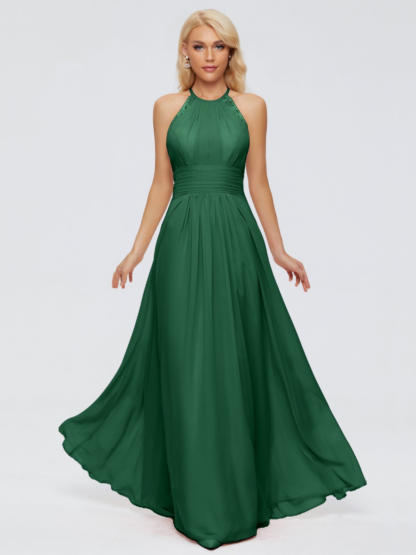 Arya Halter Chiffon Bridesmaid Dresses