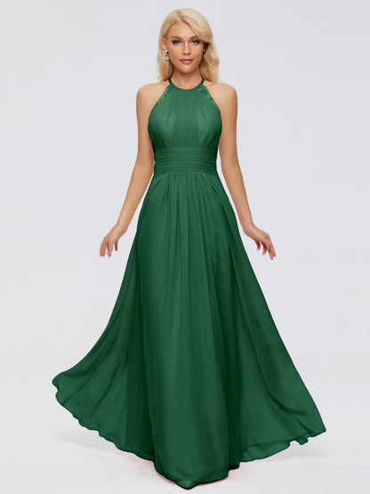 Arya Halter Chiffon Bridesmaid Dresses