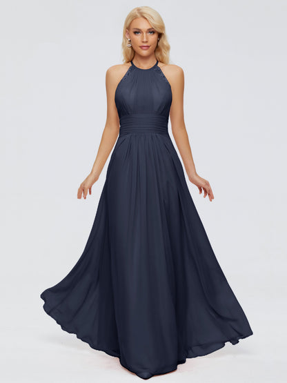 Arya Halter Chiffon Bridesmaid Dresses