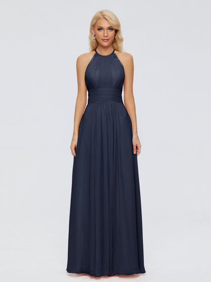 Arya Halter Chiffon Bridesmaid Dresses