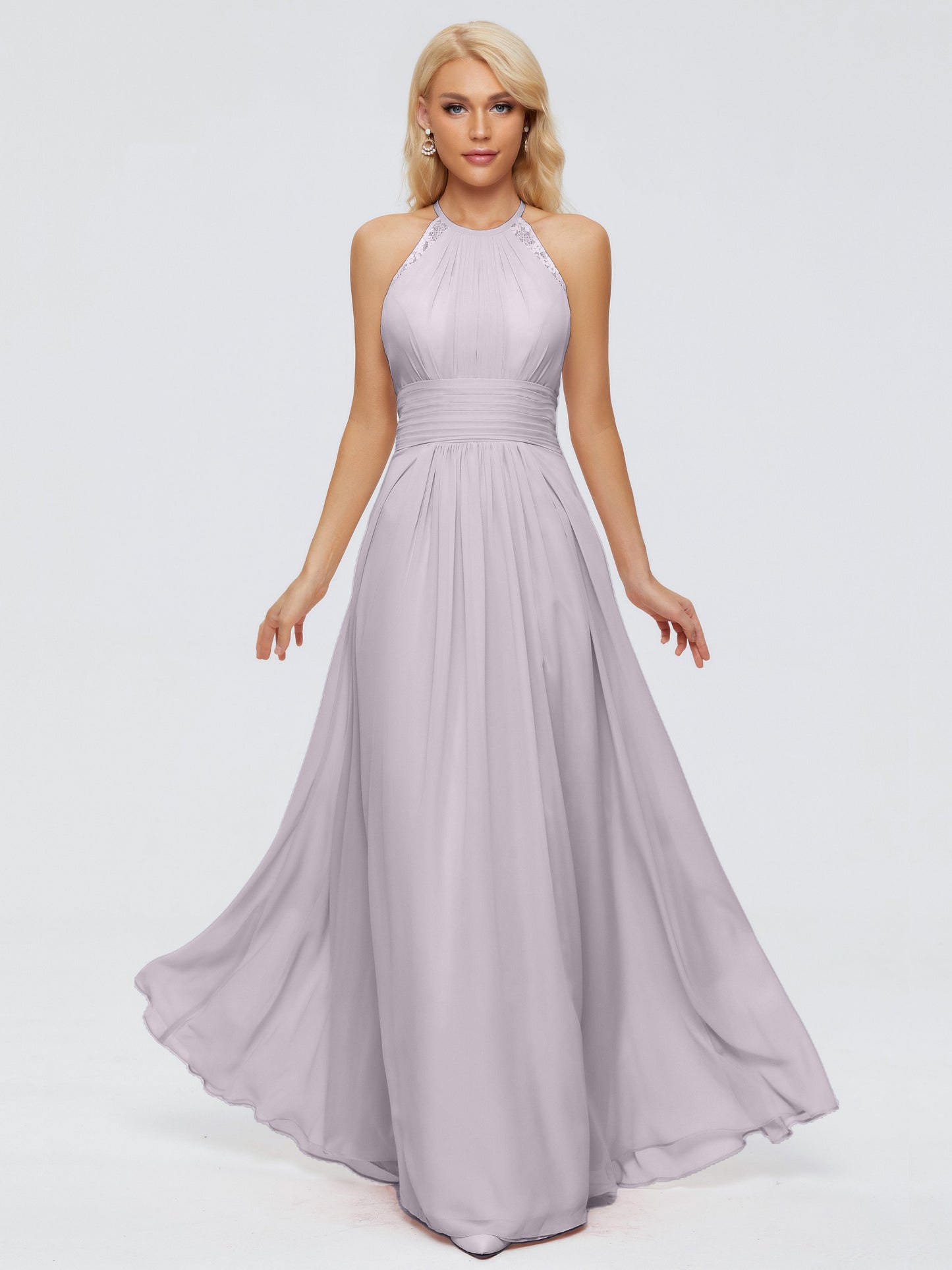 Arya Halter Chiffon Bridesmaid Dresses