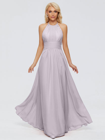 Arya Halter Chiffon Bridesmaid Dresses