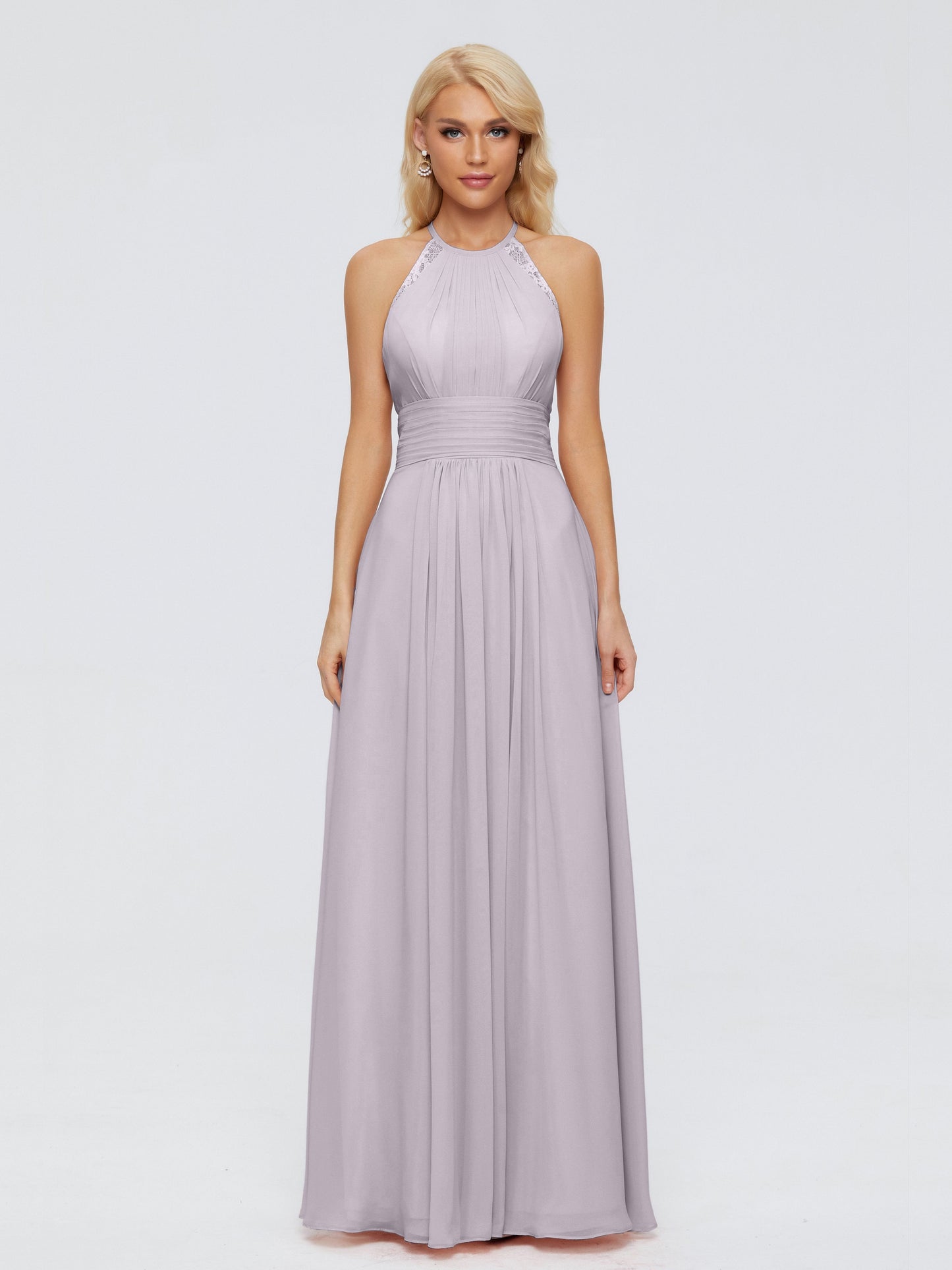 Arya Halter Chiffon Bridesmaid Dresses