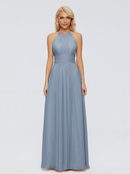 Arya Halter Chiffon Bridesmaid Dresses