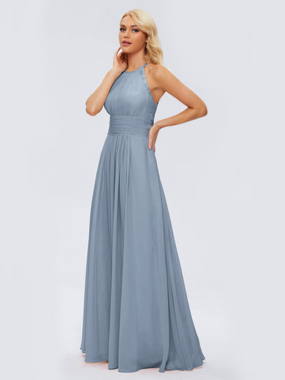 Arya Halter Chiffon Bridesmaid Dresses