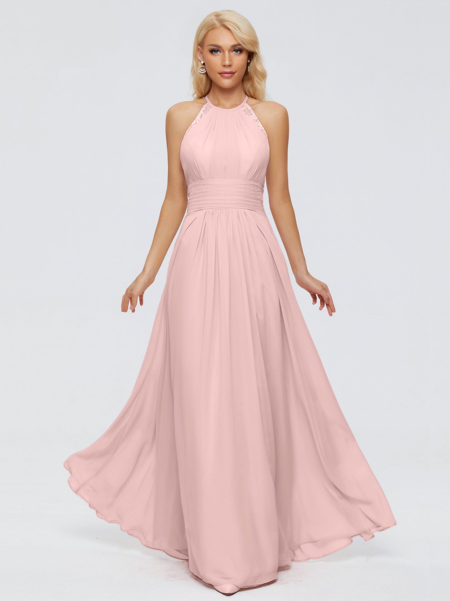 Arya Halter Chiffon Bridesmaid Dresses