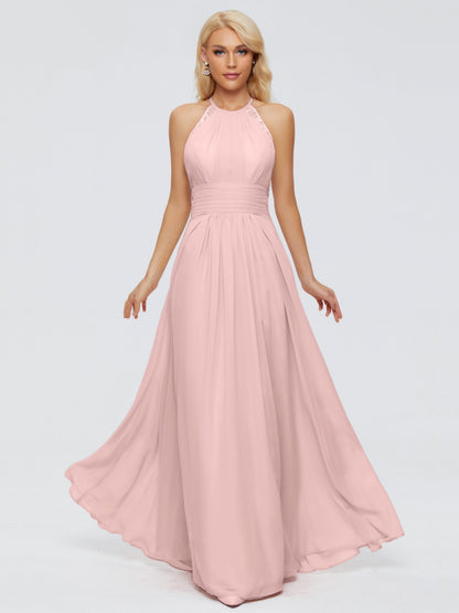 Arya Halter Chiffon Bridesmaid Dresses