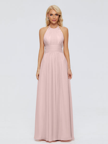 Arya Halter Chiffon Bridesmaid Dresses