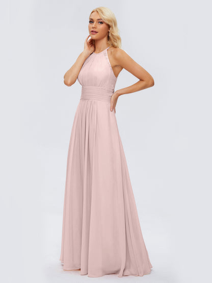 Arya Halter Chiffon Bridesmaid Dresses