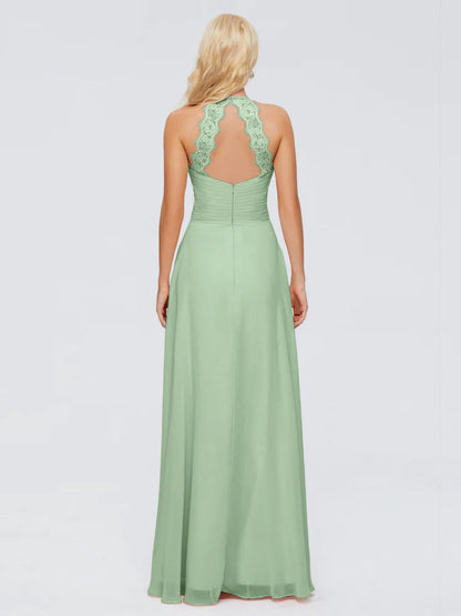 Arya Halter Chiffon Bridesmaid Dresses