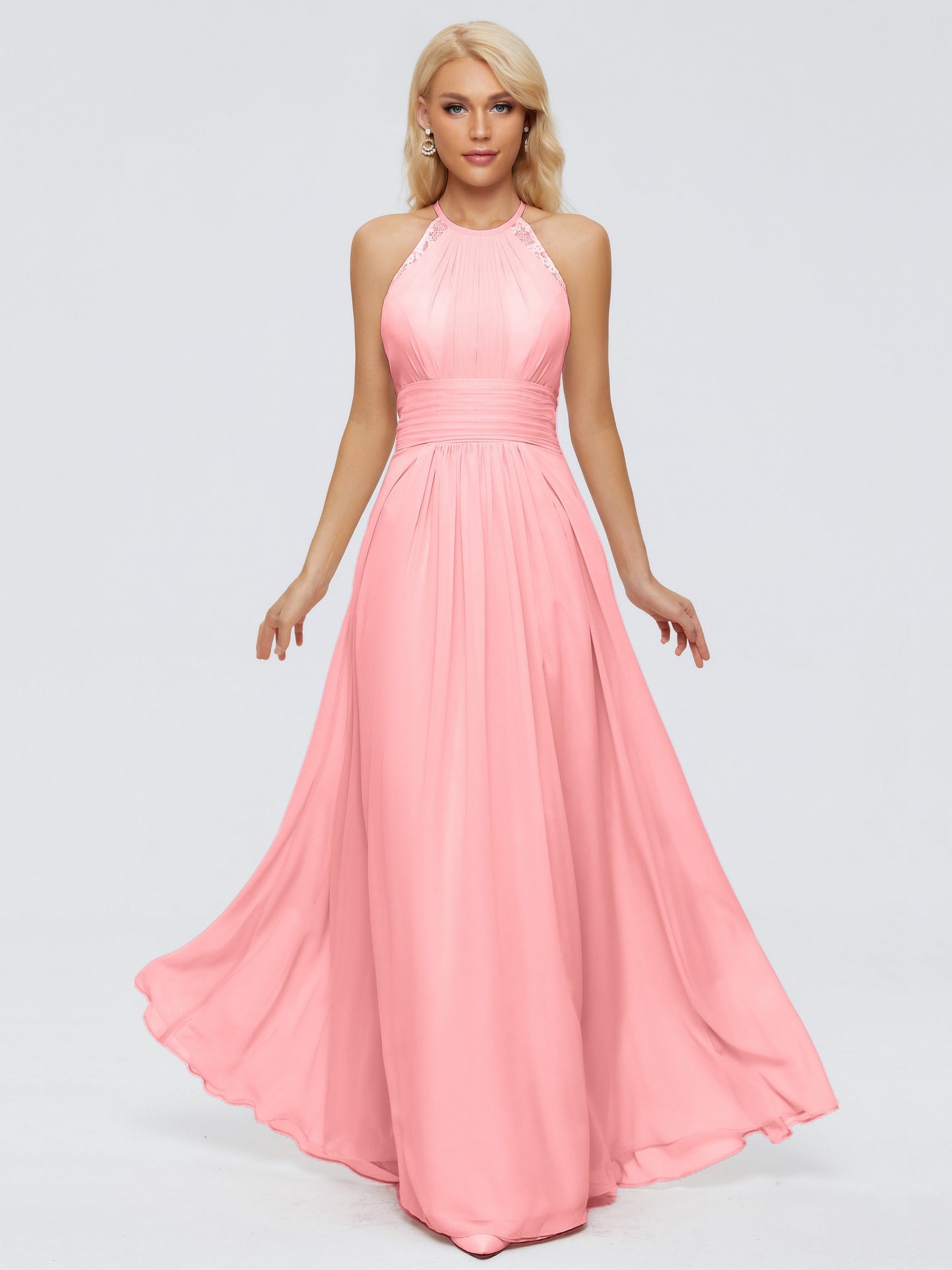 Arya Halter Chiffon Bridesmaid Dresses
