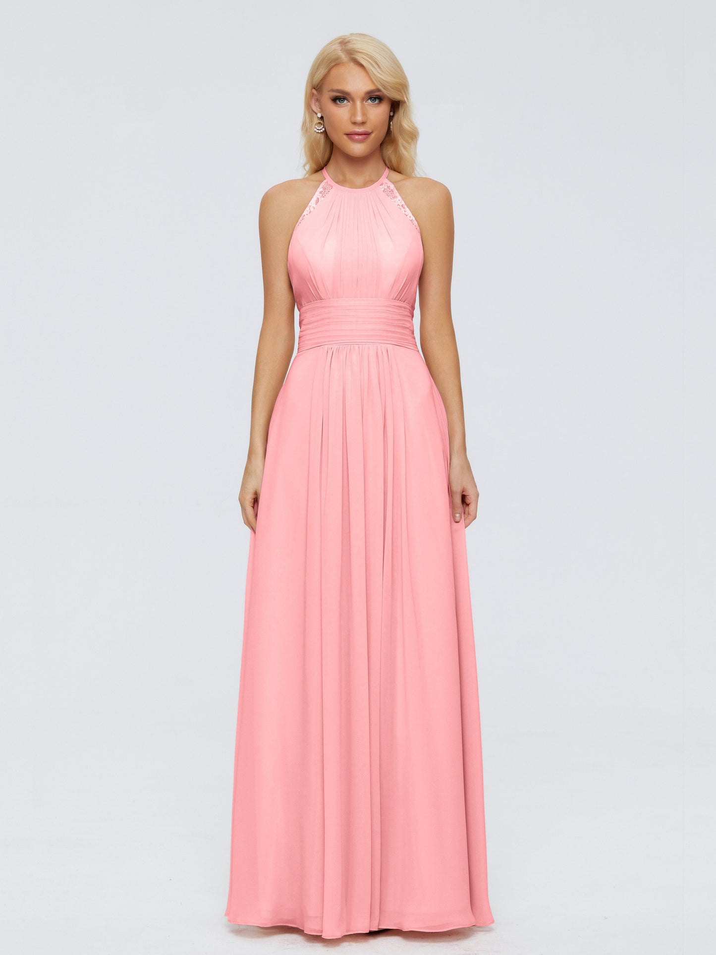 Arya Halter Chiffon Bridesmaid Dresses