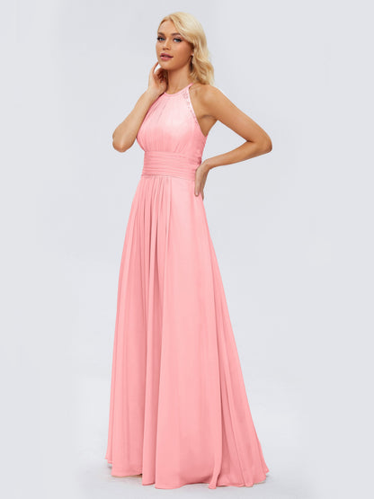 Arya Halter Chiffon Bridesmaid Dresses