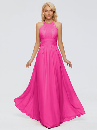 Arya Halter Chiffon Bridesmaid Dresses