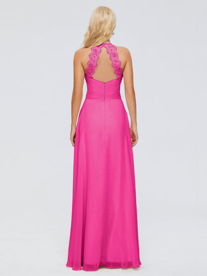 Arya Halter Chiffon Bridesmaid Dresses