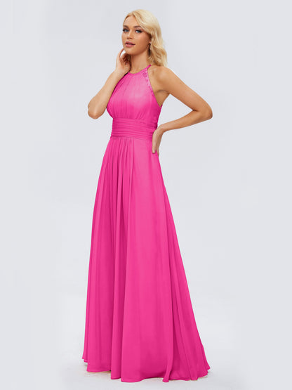 Arya Halter Chiffon Bridesmaid Dresses