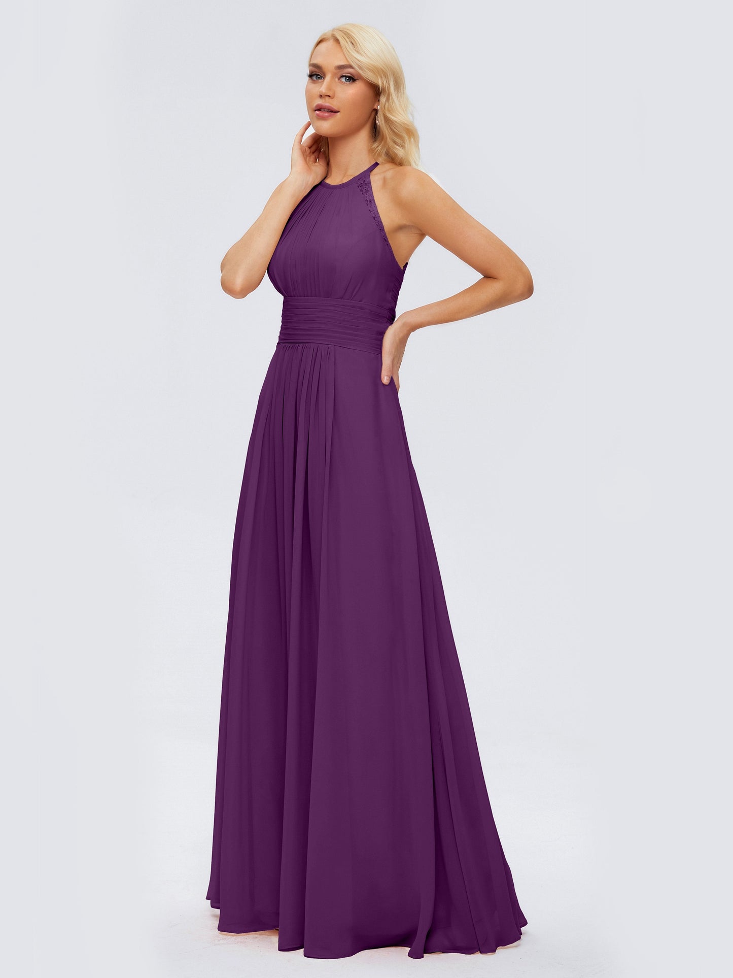 Arya Halter Chiffon Bridesmaid Dresses