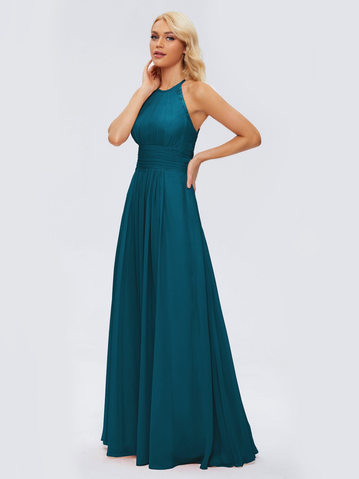 Arya Halter Chiffon Bridesmaid Dresses