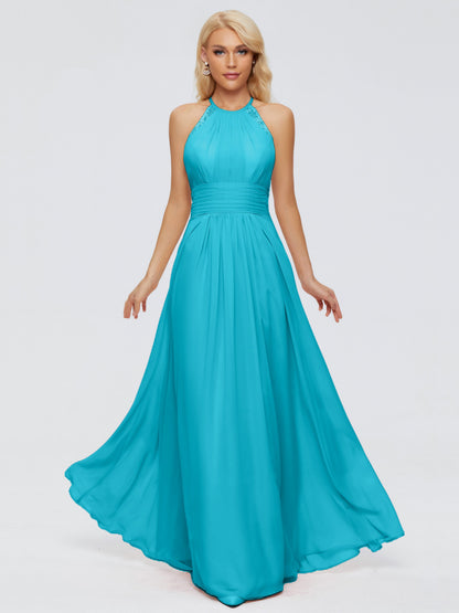 Arya Halter Chiffon Bridesmaid Dresses