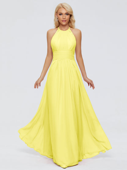 Arya Halter Chiffon Bridesmaid Dresses