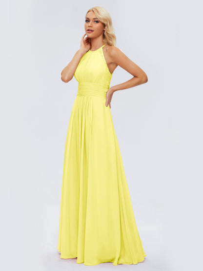 Arya Halter Chiffon Bridesmaid Dresses