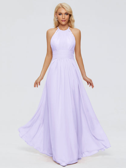 Arya Halter Chiffon Bridesmaid Dresses