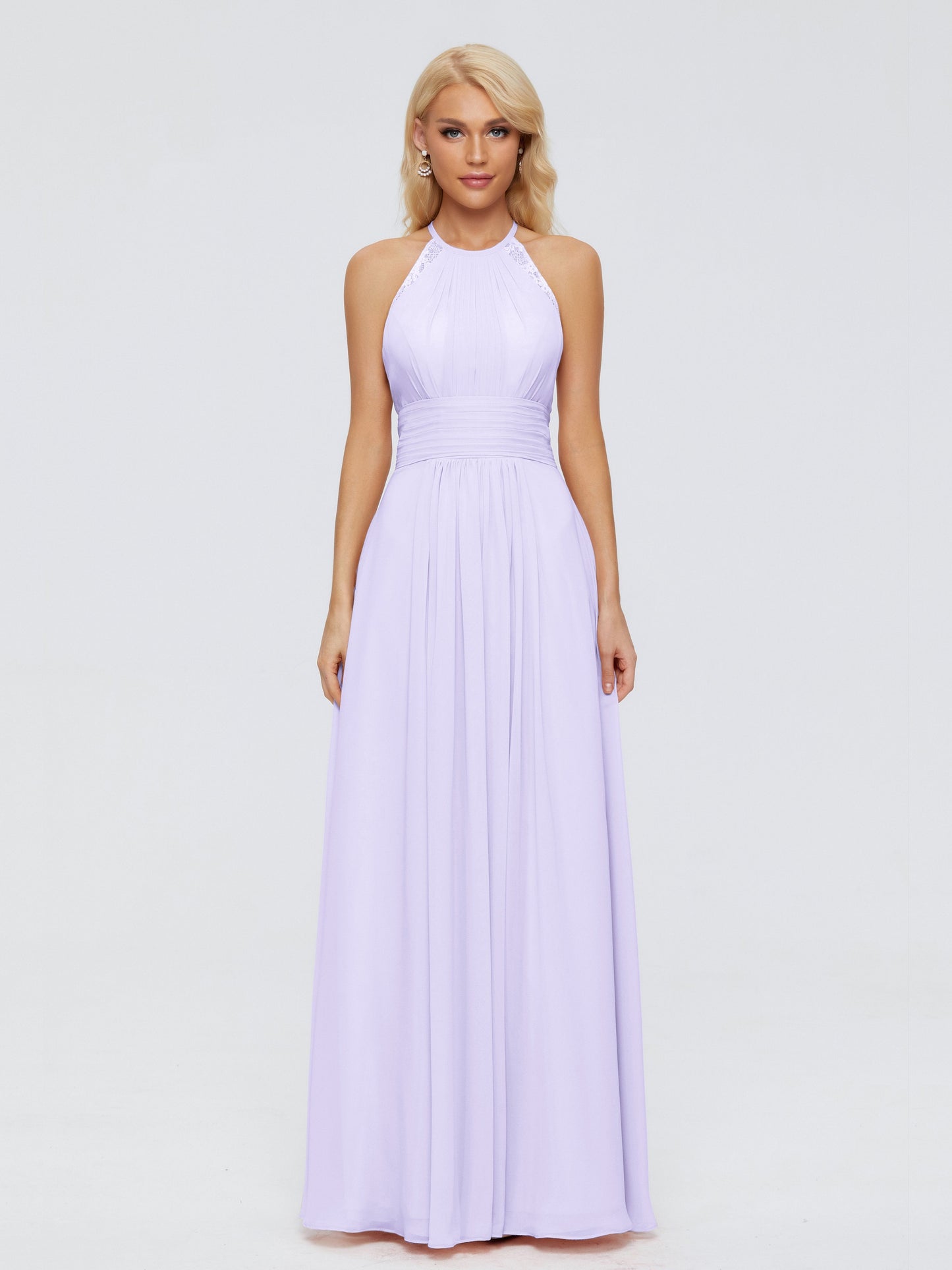 Arya Halter Chiffon Bridesmaid Dresses