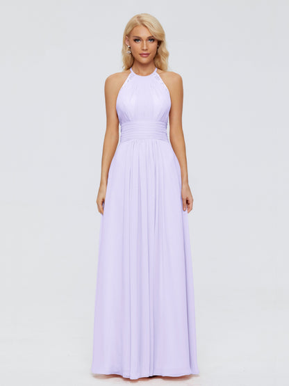 Arya Halter Chiffon Bridesmaid Dresses