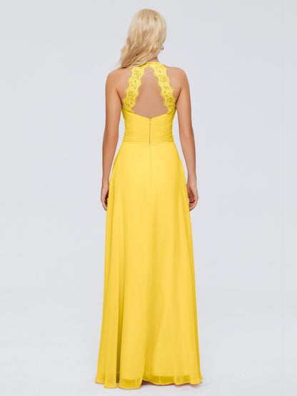 Arya Halter Chiffon Bridesmaid Dresses