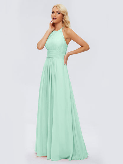 Arya Halter Chiffon Bridesmaid Dresses