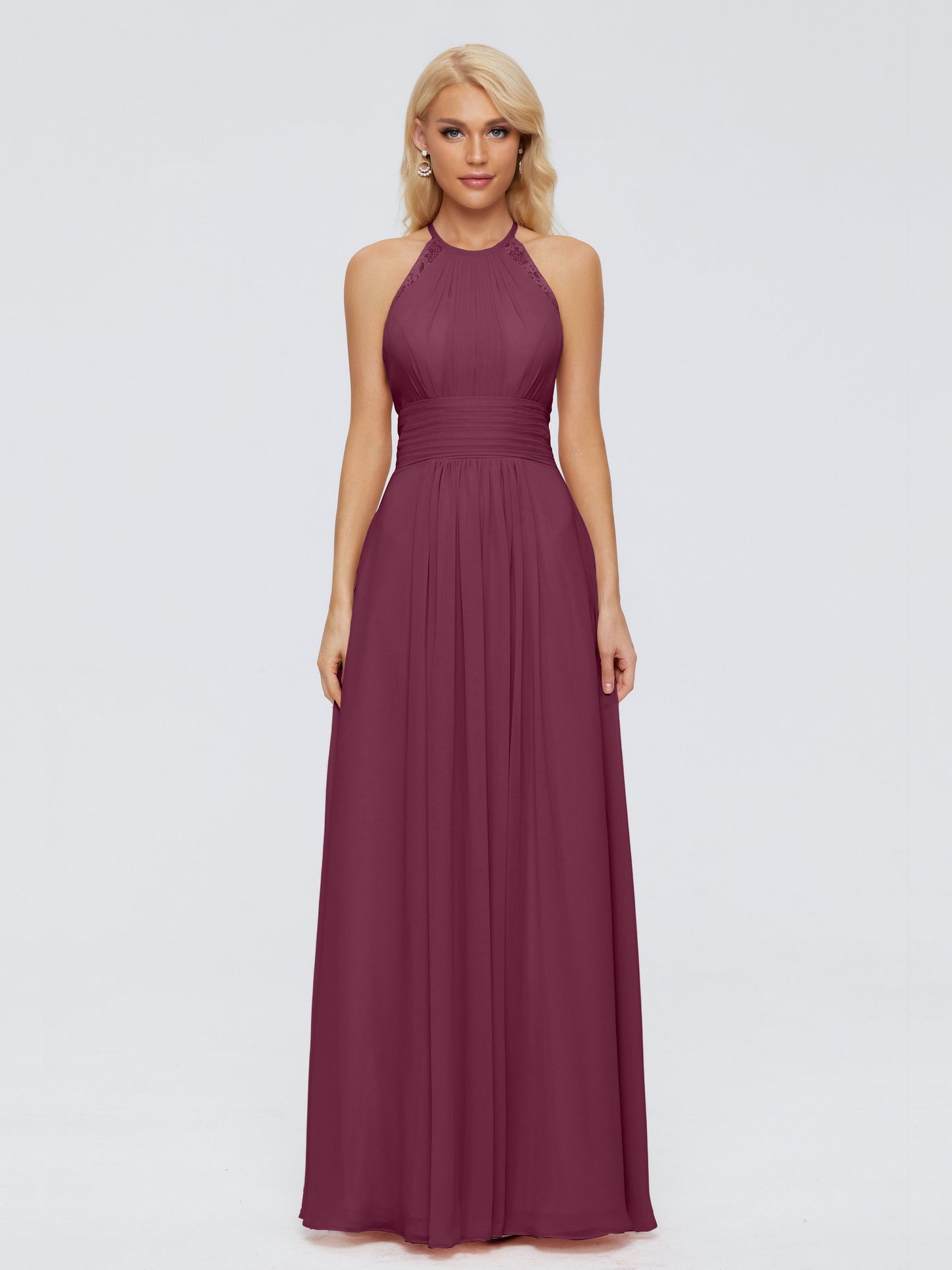Arya Halter Chiffon Bridesmaid Dresses