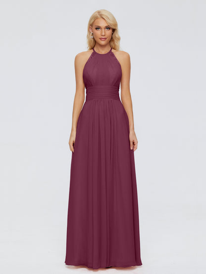 Arya Halter Chiffon Bridesmaid Dresses