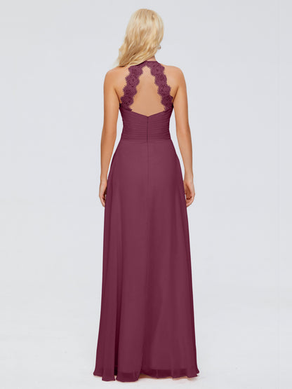 Arya Halter Chiffon Bridesmaid Dresses