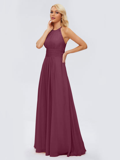Arya Halter Chiffon Bridesmaid Dresses
