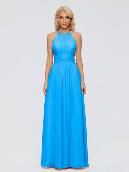 Arya Halter Chiffon Bridesmaid Dresses