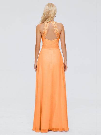Arya Halter Chiffon Bridesmaid Dresses