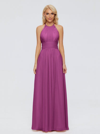 Arya Halter Chiffon Bridesmaid Dresses