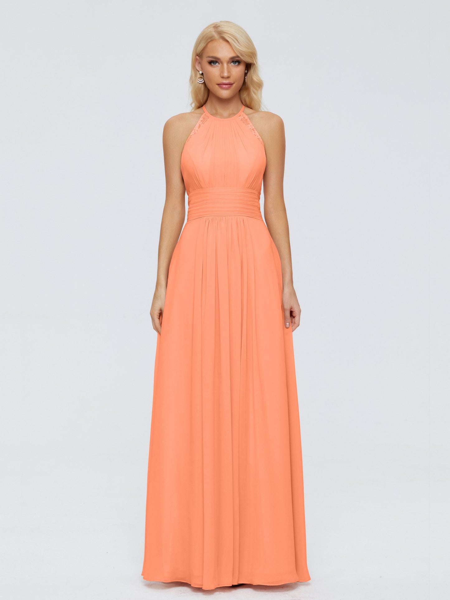 Arya Halter Chiffon Bridesmaid Dresses