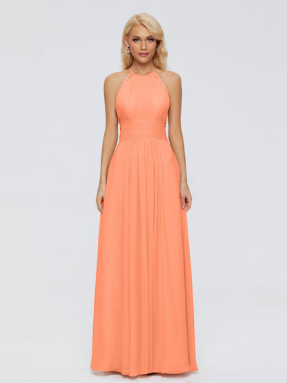 Arya Halter Chiffon Bridesmaid Dresses