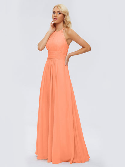 Arya Halter Chiffon Bridesmaid Dresses