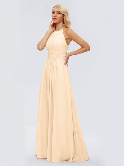 Arya Halter Chiffon Bridesmaid Dresses