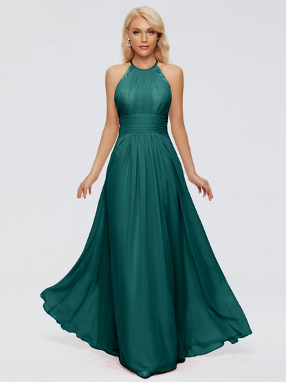 Arya Halter Chiffon Bridesmaid Dresses