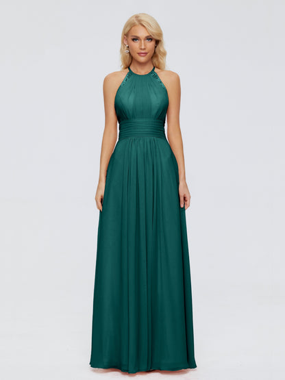 Arya Halter Chiffon Bridesmaid Dresses