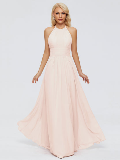 Arya Halter Chiffon Bridesmaid Dresses