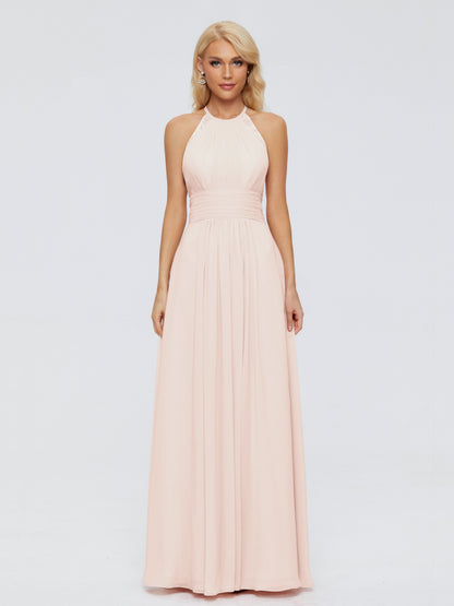 Arya Halter Chiffon Bridesmaid Dresses