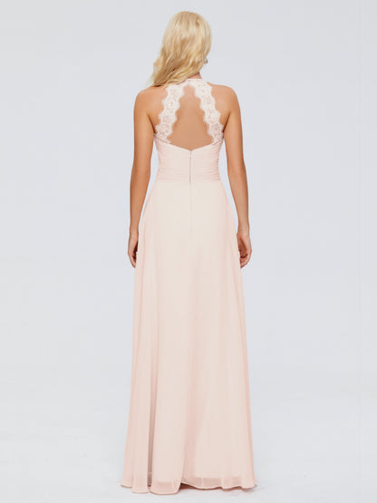 Arya Halter Chiffon Bridesmaid Dresses